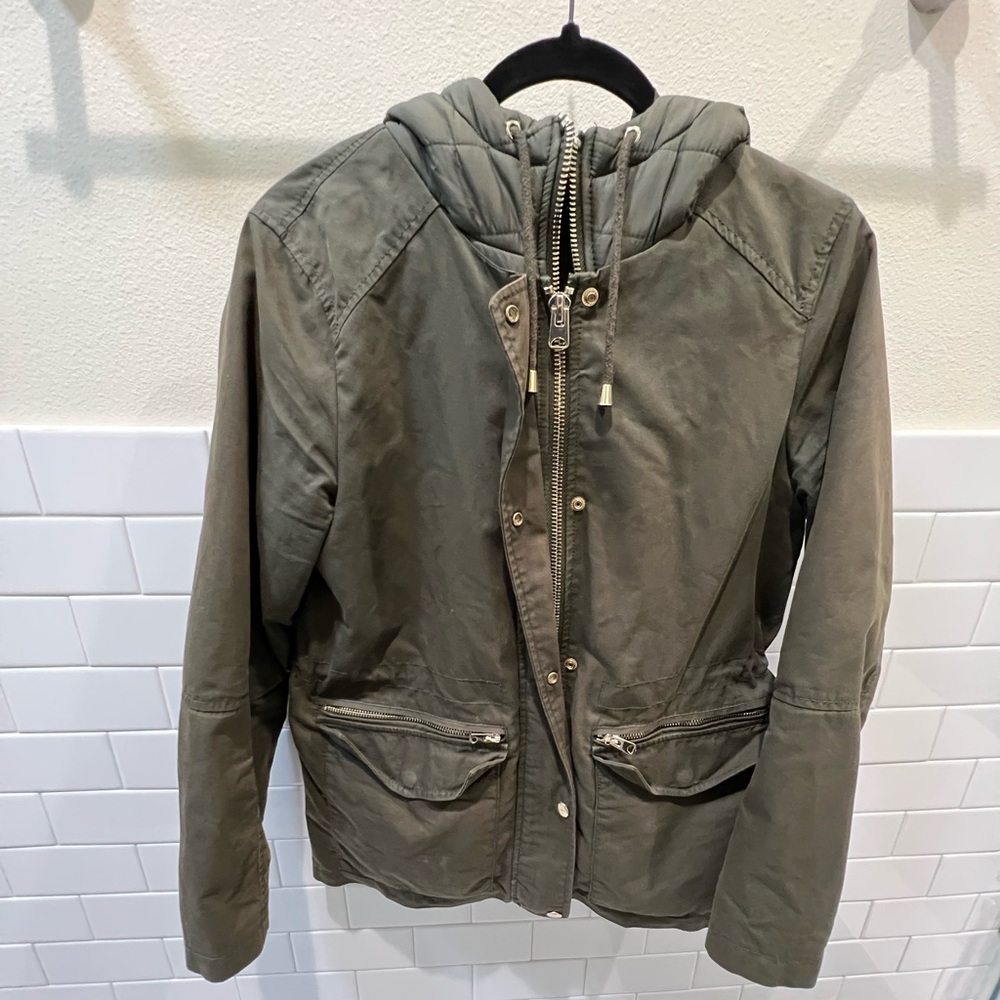 Topshop Green Utility Jacket